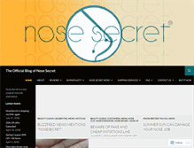 Tablet Screenshot of blog.nosesecret.com